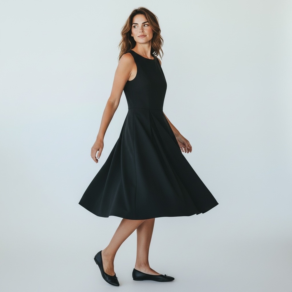 Ann Taylor size 0 black dress side zipper